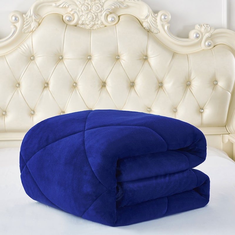 Fleece/ Sherpa Down Alternative 3-piece Comforter Set