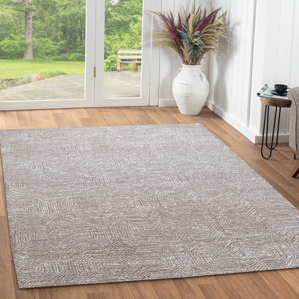 George Towne Living Melissa Luxury Handmade Abstract Wool Area Rug