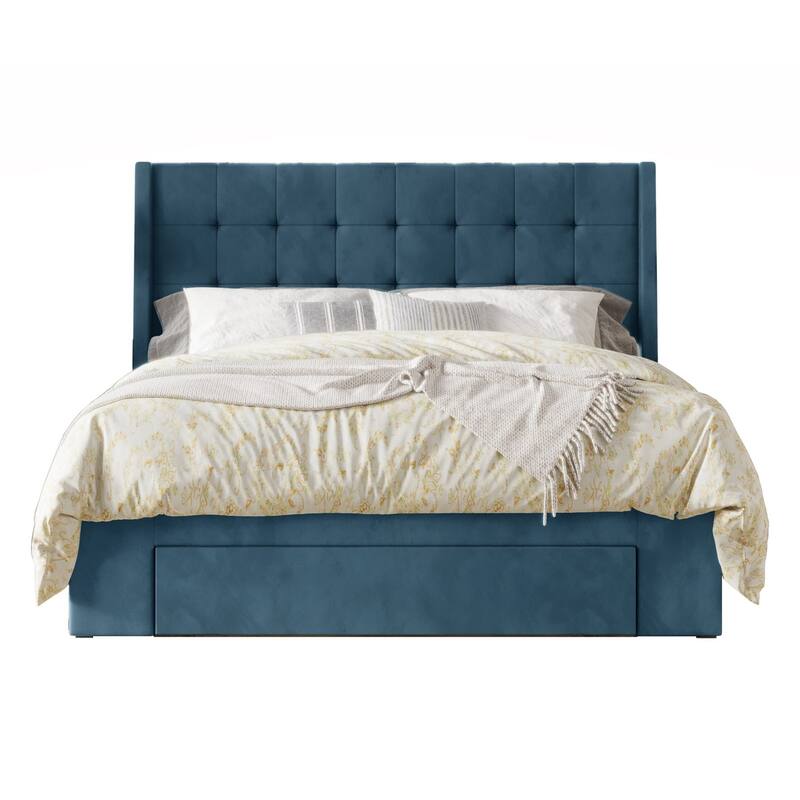 Pamela Tufted Upholstered Storage Panel Bed