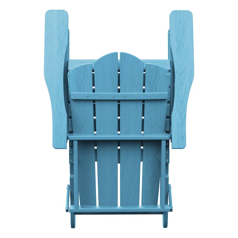Outdoor HDPE Folding Classic Adirondack Chair All-Weather