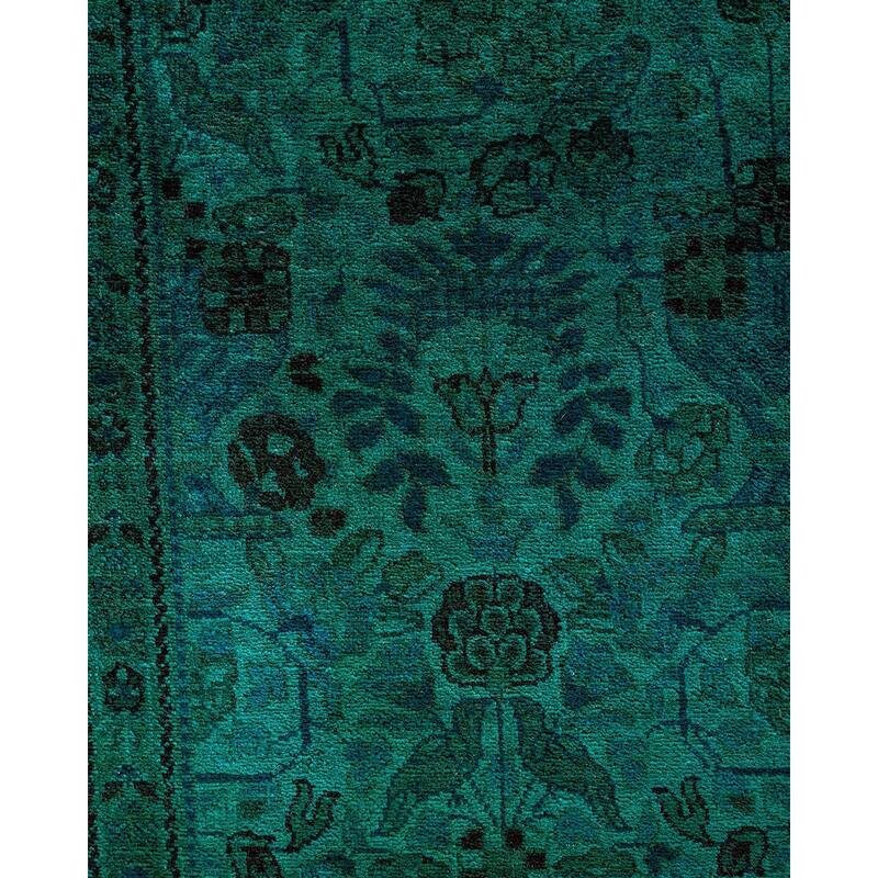 Fine Vibrance One-of-a-Kind Hand-Knotted Area Rug - Blue, 6' 2" x 9' 2" - 6' 2" x 9' 2"