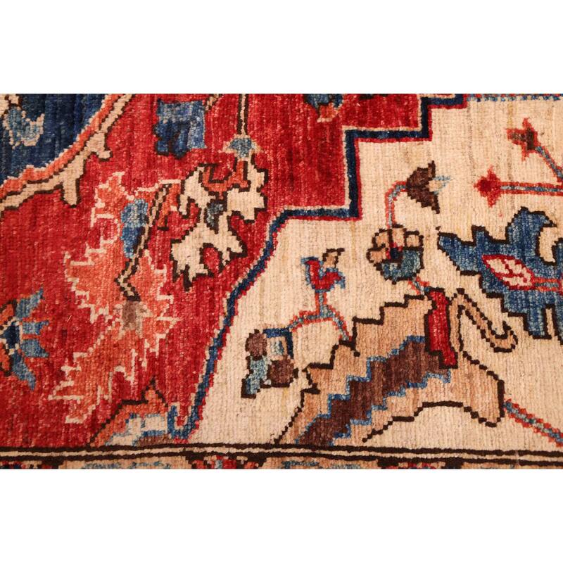 ECARPETGALLERY Hand-knotted Aryana Red Wool Rug - 8'3 x 10'0