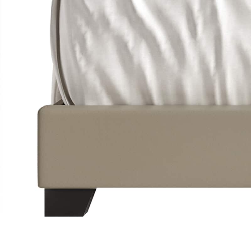 CraftPorch Glam Button Tufted Wingback Upholstered Bed