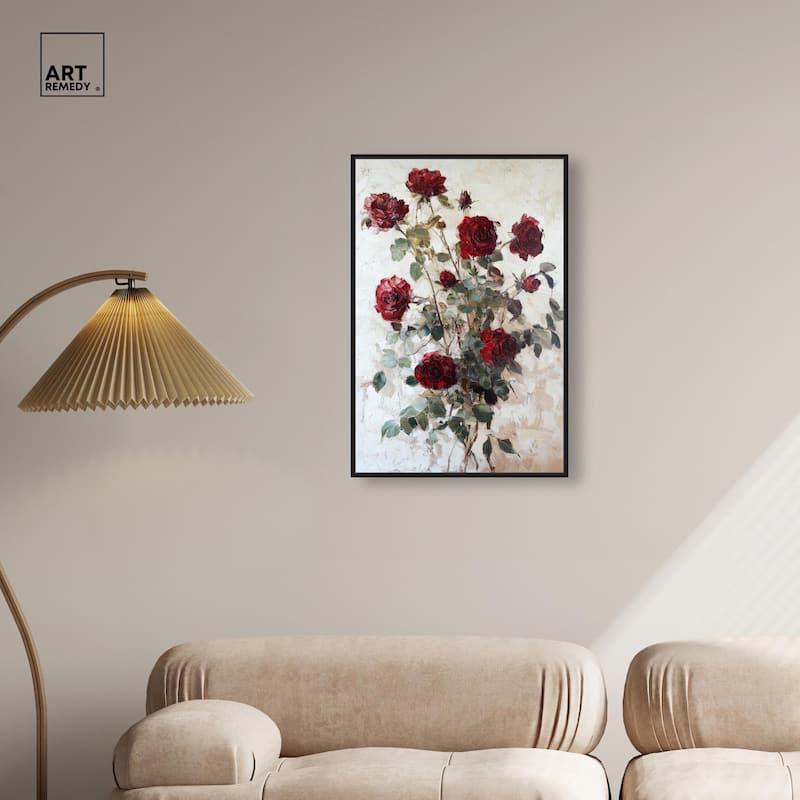 Velvet Vermilion I Canvas by Art Remedy