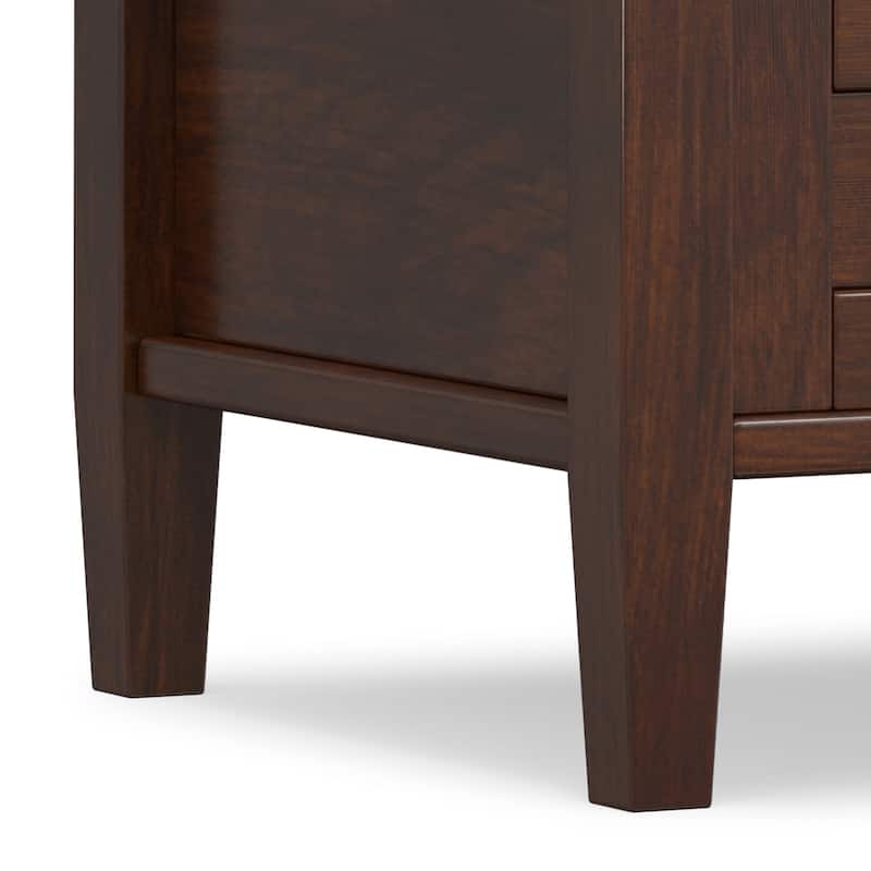 WYNDENHALL Norfolk SOLID WOOD 20 inch Wide Rectangle Transitional End Side Table - 20 inch Wide