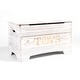 preview thumbnail 21 of 24, Solid Wood Rustic Toy Box Distressed White