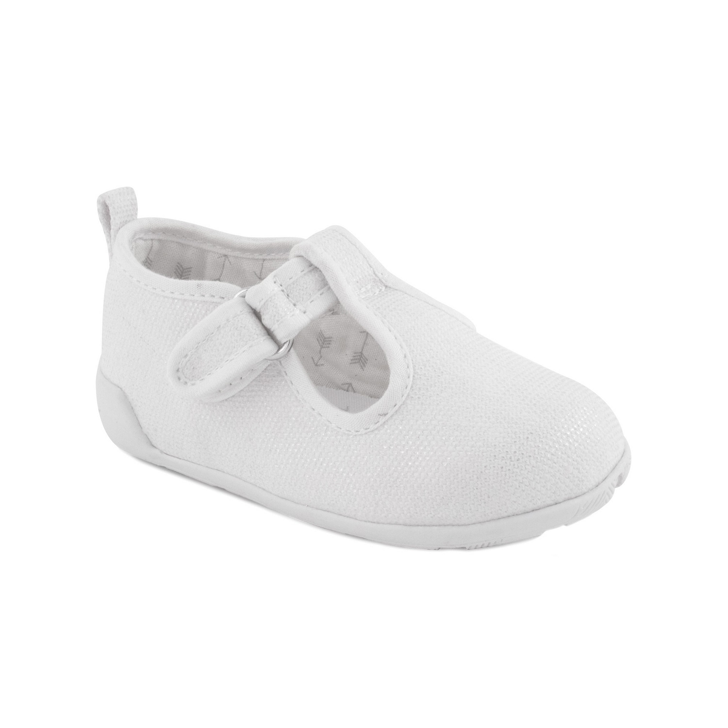 Shop Baby Deer Girls White Canvas T Strap First Steps Casual