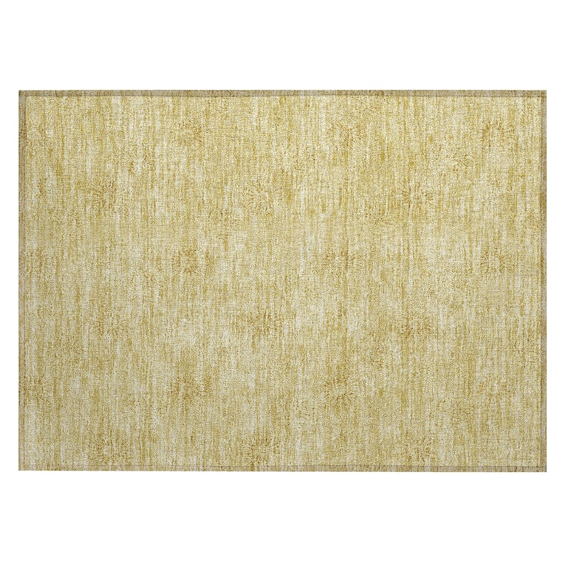 Machine Washable Indoor/ Outdoor Chantille Floral Burst Rug