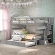 preview thumbnail 2 of 43, Full-Over-Full Solid Wood Bunk Bed with Twin Trundle