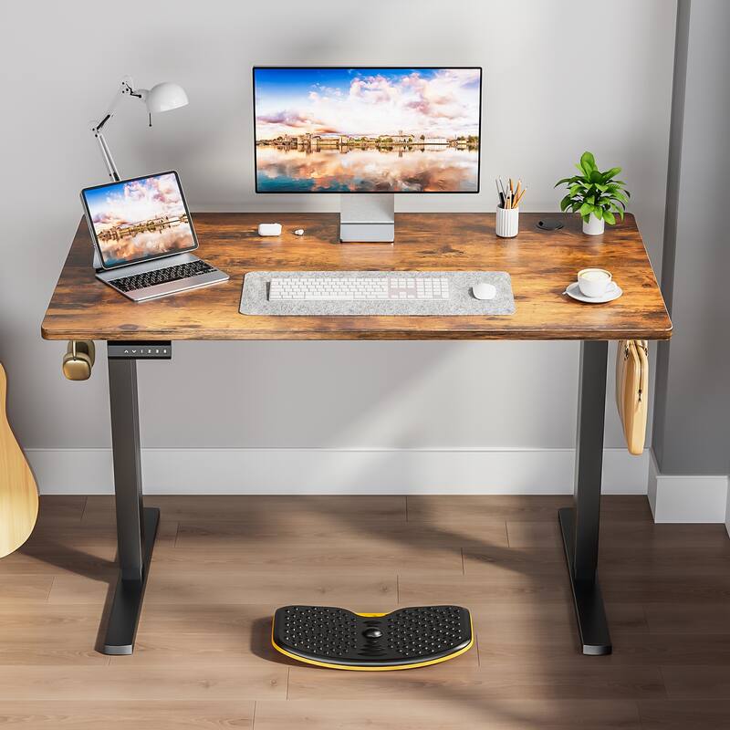 Electric Standing Desk - Adjustable Height Computer Workstation with Memory Settings for Home Office, Gaming & Study