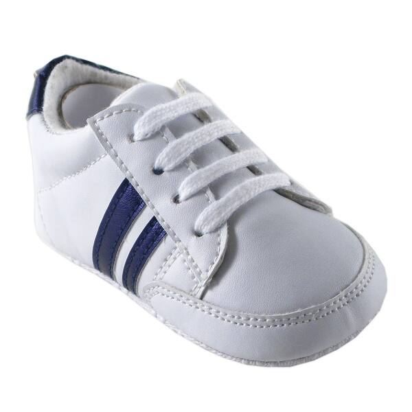 slide 1 of 1, Luvable Friends Baby Unisex Crib Shoes, Blue Sneaker, 0-6 Months - Blue Sneaker 0-6 Months - Blue Sneaker