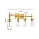 preview thumbnail 14 of 38, 2/ 3/ 4 - Light Bathroom Vanity Light Wall Sconce with Clear Glass