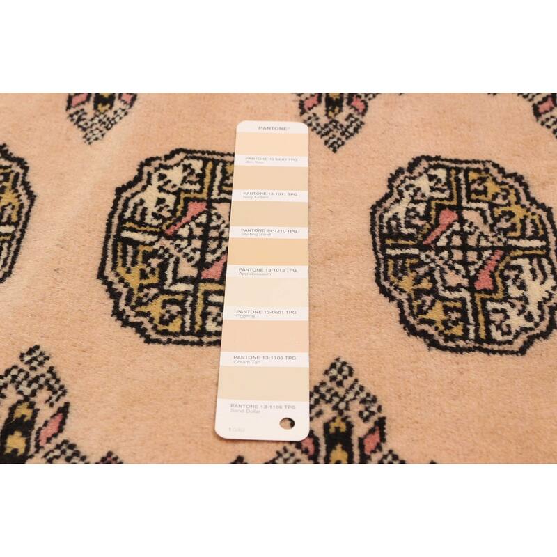 ECARPETGALLERY Hand-knotted Finest Peshawar Bokhara Beige Wool Rug - 9'1 x 12'0