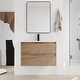 preview thumbnail 1 of 26, BNK 24/30/36 Inch Single Sink Bathroom Vanity with Soft Close Drawers 30"W x 18.2"D x 20.5"H  - Imitative Oak
