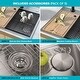 preview thumbnail 93 of 136, KRAUS Kore Workstation Drop-In Stainless Steel Kitchen Sink