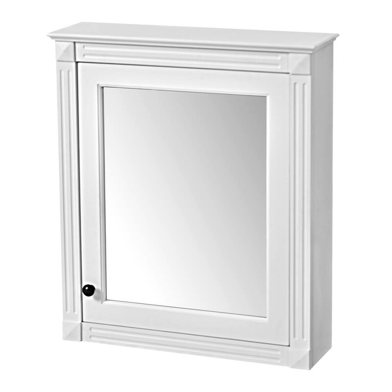 24'' x 27'' Wall Mounted Bathroom Storage Cabinet with Mirror, Medicine Cabinet with Height Adjustable Shelf