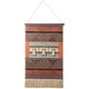 preview thumbnail 2 of 1, Isobelle Global Textured Fringe Wall Hanging - 43"H x 24"W