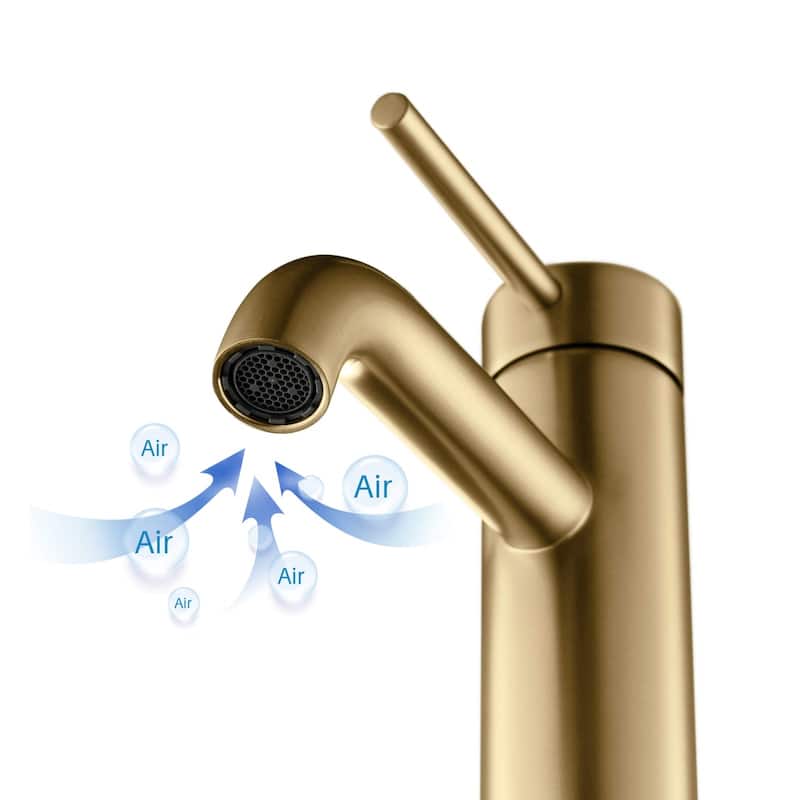Lead Free Single Handle Bathroom Faucet with Water Hose