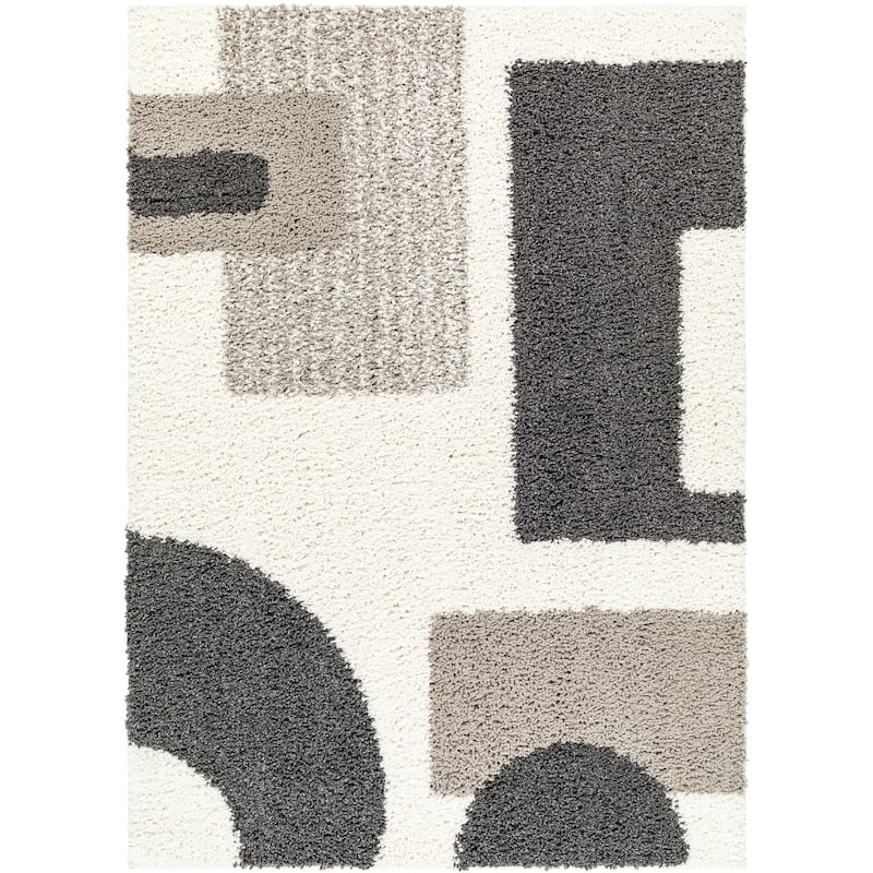 Livabliss Birmingham Mod Geometric Plush Area Rug