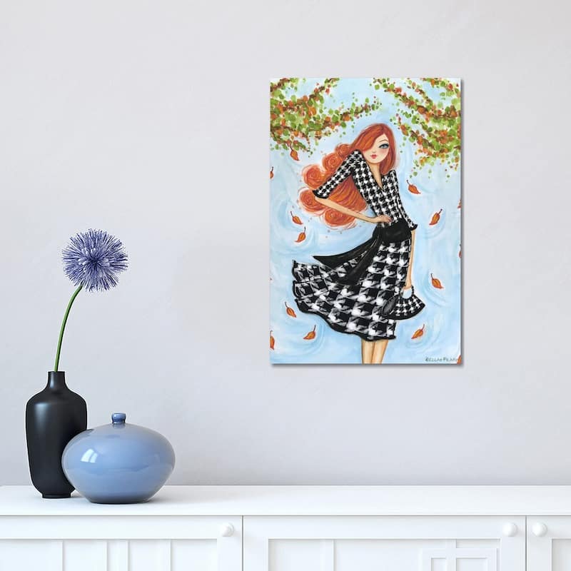 iCanvas "Best dress Houndstooth" by Bella Pilar Canvas Print - 18x12x1.5
