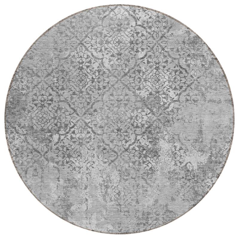 HomeRoots Floral Transitional Rectangle Outdoor Rug