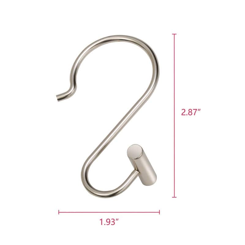 Utopia Alley Shower Rings Hooks, Shower Curtain Rings Hooks for Bathroom, Rust Resistant Shower Curtain Hooks Rings, Set of 12