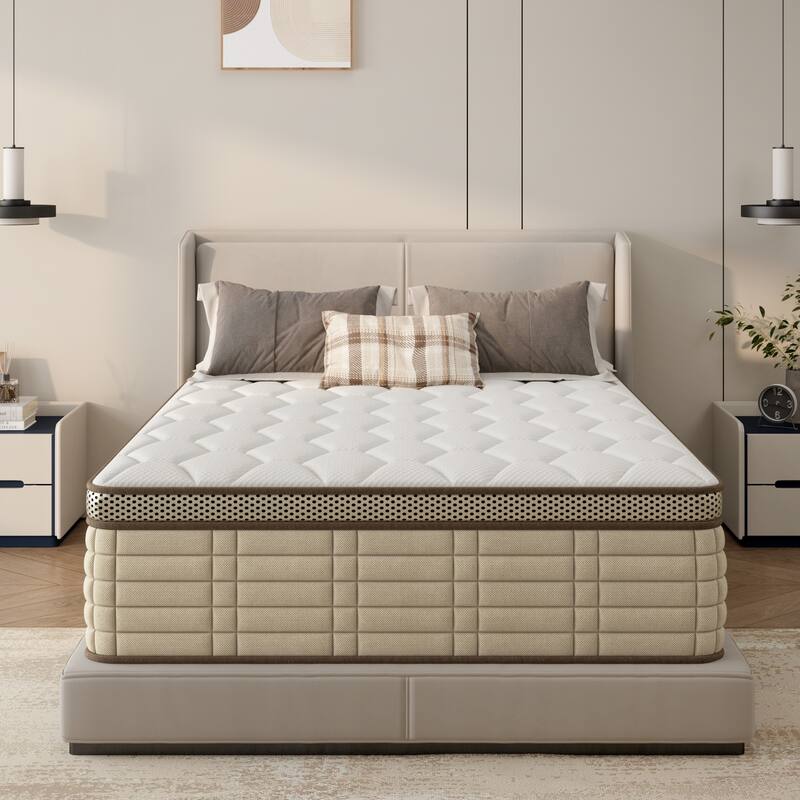 SogesSleep 10 Inch Hybrid Mattress in a Box with Memory Foam Ergonomic Design - Full
