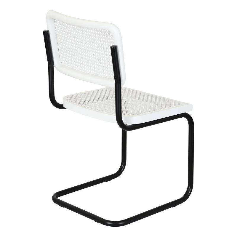 Breuer Chair Company Marcel Breuer Cesca Cane Cantilever Side Chair w/ Black Steel Frame (Various Wood & Cane Colors)