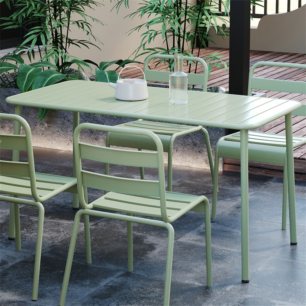 Sella Outdoor Dining Long Table Villa Courtyard Balcony Table