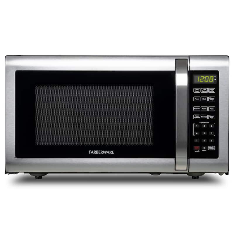 Farberware 1.6 Cu. Ft. Microwave Oven, Brushed Stainless Steel