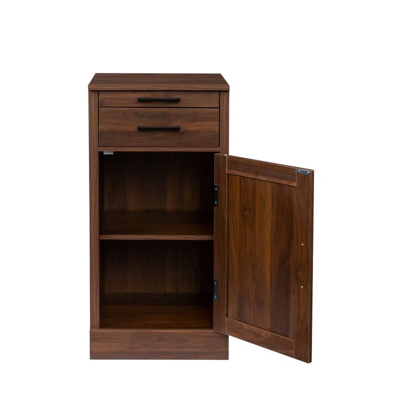 Modern Wine Bar Cabinet with Drawers and Storage Shelf for Living Room, Dining Room