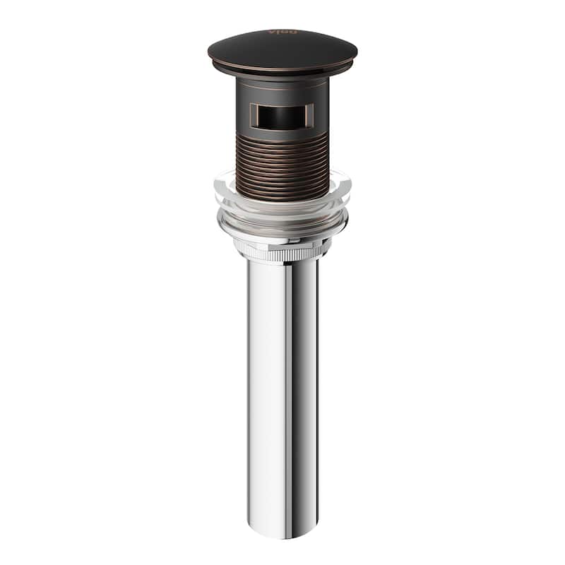 VIGO 1.75" W Bathroom Sink Pop-Up Drain in Antique Rubbed Bronze - Brown