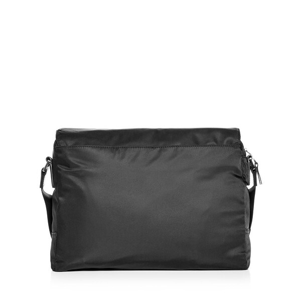 silver messenger bag