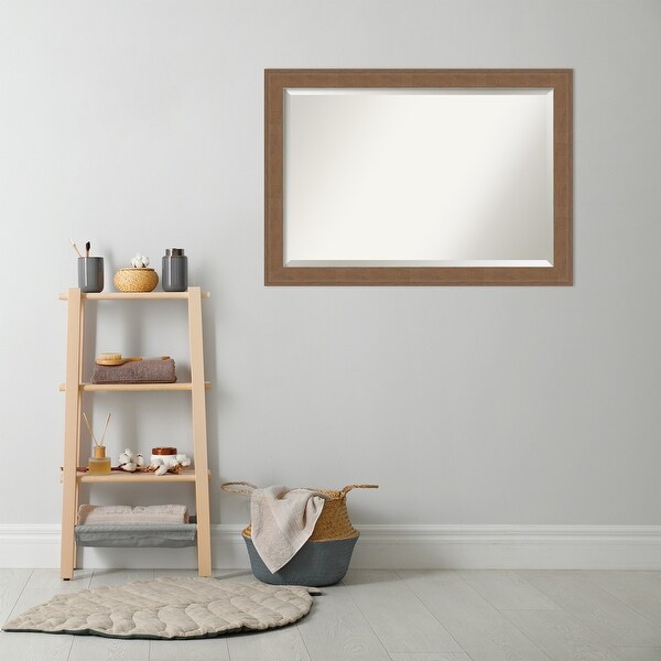 Beveled Bathroom Wall Mirror - Alta Frame - On Sale - Bed