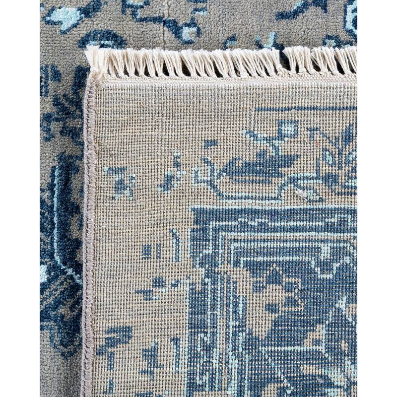 Ikat One-of-a-Kind Hand-Knotted Area Rug, Gray - 8' 2" x 10' 4"