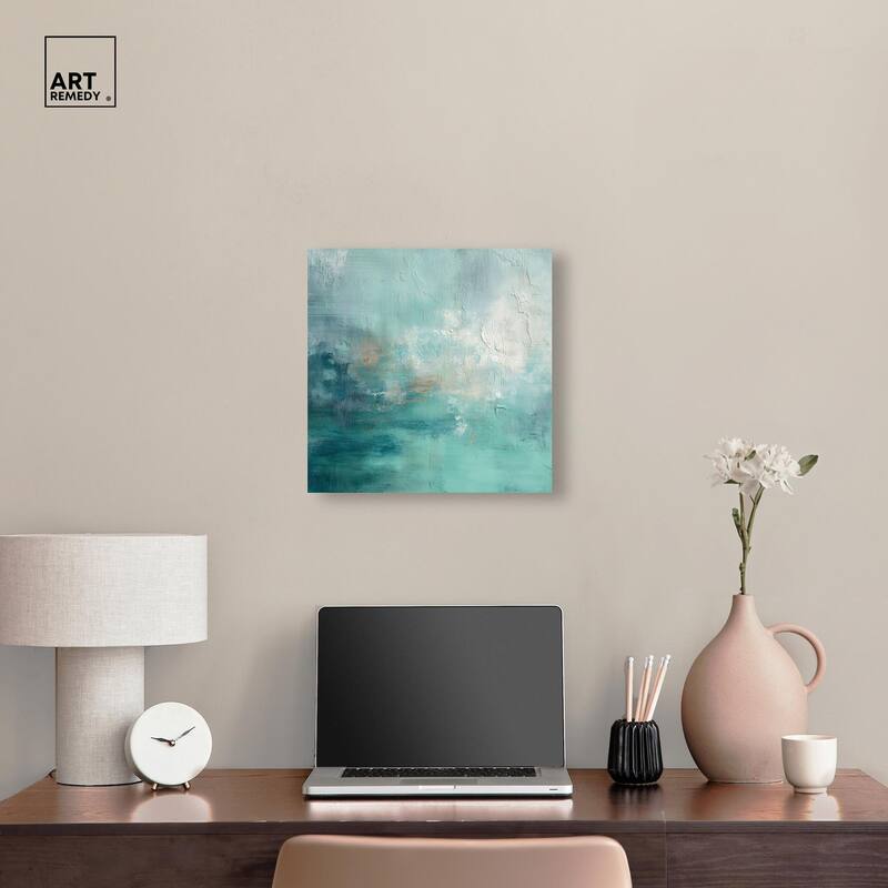 Green Blue I Canvas by Art Remedy, Gallery Wrapped