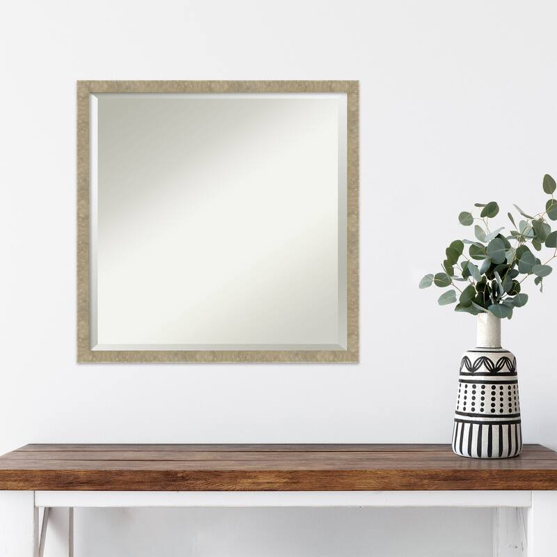 Beveled Wall Mirror - Jet Black Frame