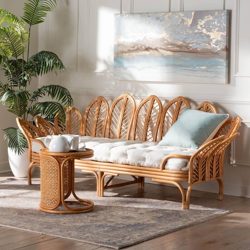 Loften Bohemian Light Honey Rattan Daybed