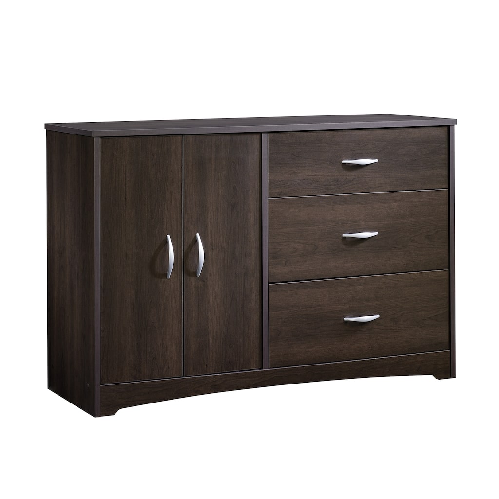 Wood Dresser with Ample Storage, Brown