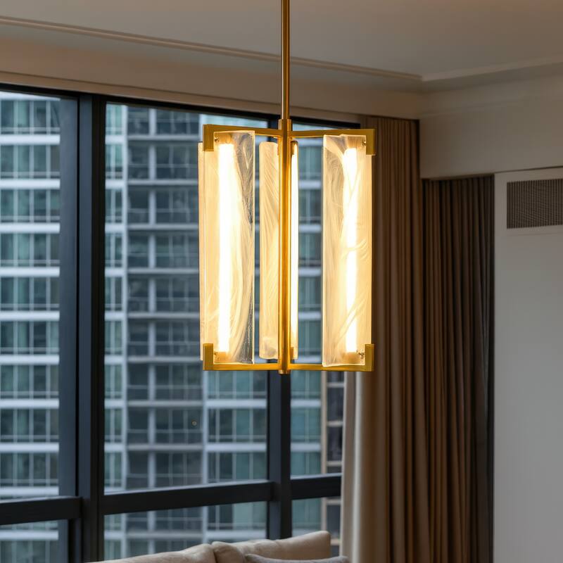 Varaluz Mingle 3-Light Pendant - Satin Brass