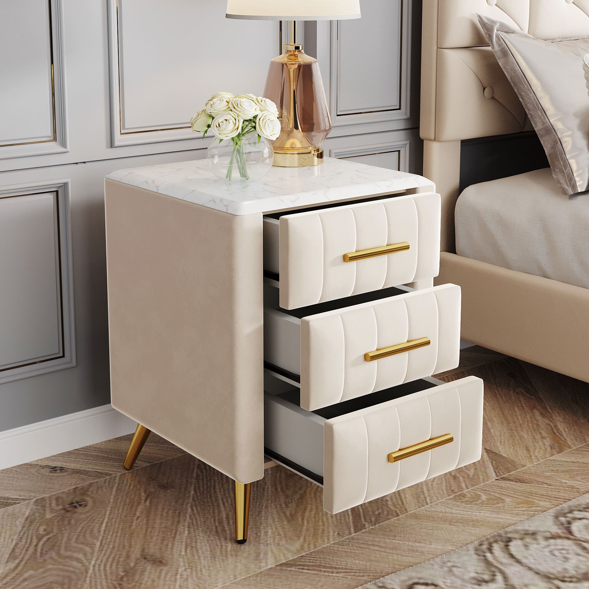 Bedside table metal clearance legs