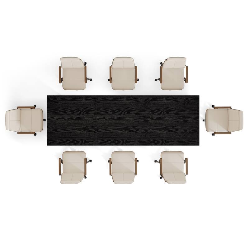 78.7" Wood Conference Table, Office Meeting Table, Boardroom Seminar Business Table