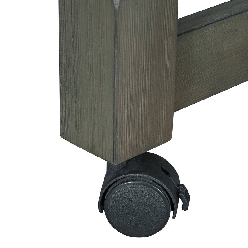 Extendable Kitchen Island with Storage, Multi-Functional Kitchen Cart with Built-In Power Outlets, Retro Kitchen Island