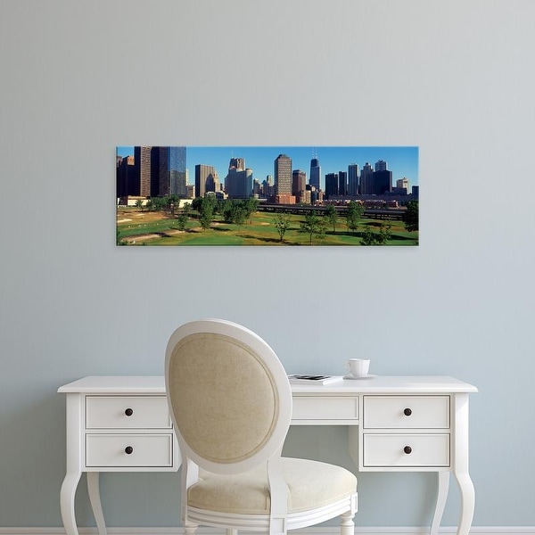 Easy Art Prints Panoramic Images's 'View of the city skyline from the Metro Golf Illinois Center, IL' Canvas Art
