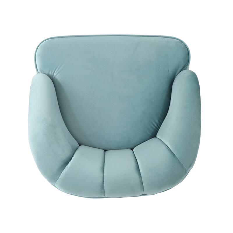 Modern 27.5" Upholstered Club Chair with Rubber Wood Legs for Living Room