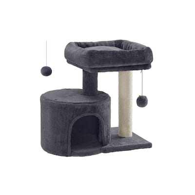 Cat Tree with Sisal-Covered Scratching Posts Perfect for Spacious Cuddle Cave
