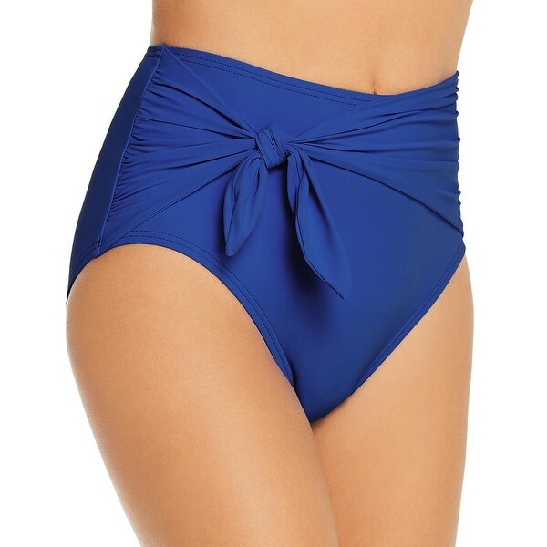 high waisted tie swim bottoms