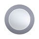 preview thumbnail 4 of 4, SEI Furniture Olivia Contemporary Mirrored Round Coffee Table in Matte Silver Details and Shelf
