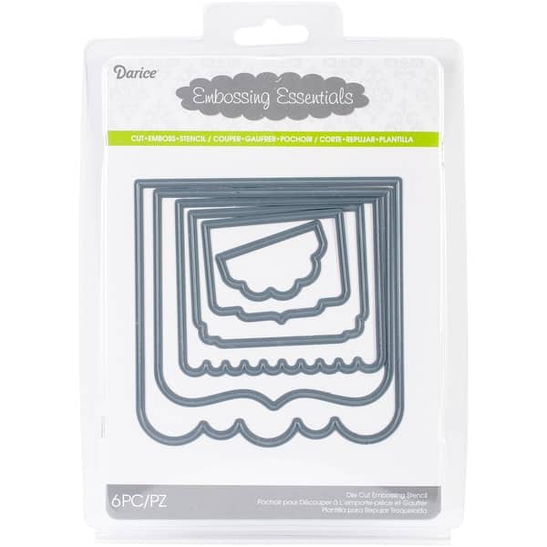 Darice Embossing Essentials DiesNesting Book Page 6/Pkg Bed Bath
