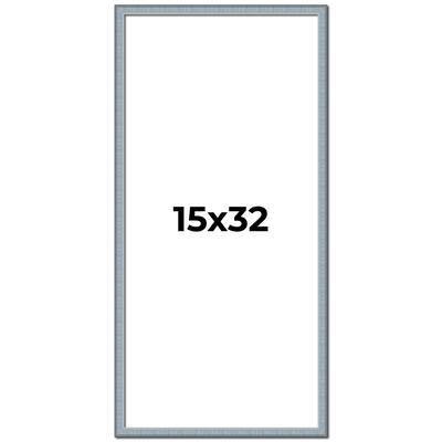 15x32 Frame Rustic Sky Blue Solid Wood Picture Frame | 0.75 Inch